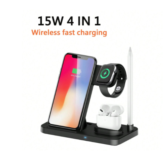 4 iN 1 - 15W Wireless Fast Charging (Pen).