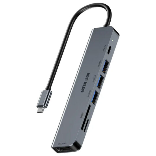 Green Lion - 7 In 1 USB-C Hub PD 87W Max