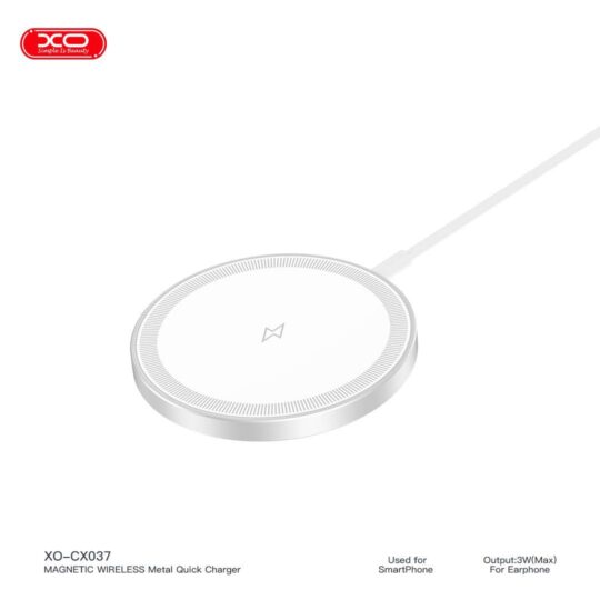 XO - CX037 Magnetic Wireless Metal Quick Charger 15W