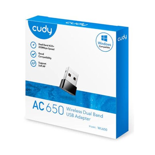 CUDY - AC560 5.3 Wireless Dual Band USB Adapter WU650