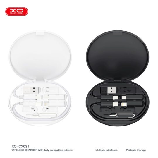XO - CX031 Wireless Charger With Fully Compatible Adapter - Black