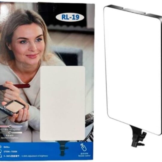 RL-19 - LED Rectangular Light Panel - Adjustable Brightness & White Soft Light for Photography & Video