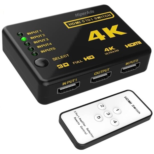 4K Ultra - HDTV Switch 5 To 1