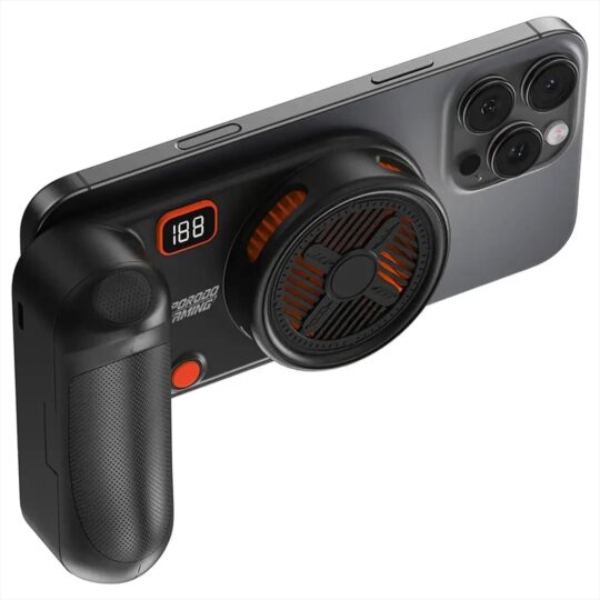 Porodo - Arcticchill Gaming Magnetic Phone Cooler With Ultra-Quiet Fan